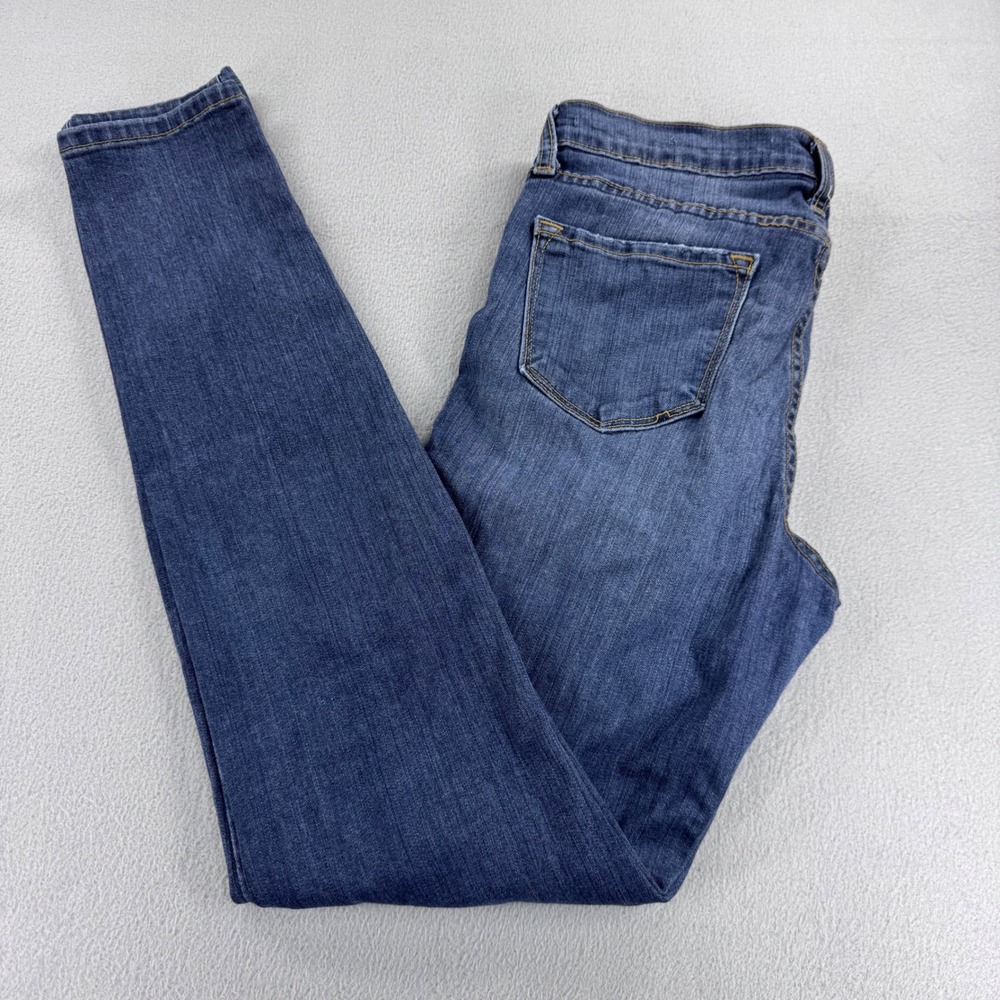 KanCan Premier Dark Wash Distressed Skinny Jeans Blue Denim Womens Size 29